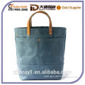 Waxed Canvas Satchel Bag Handbag Tote Shopping Bag